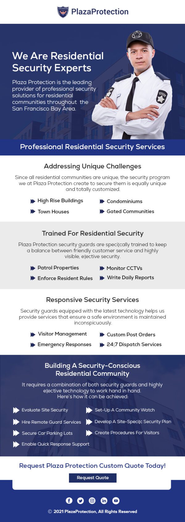 Residential Security Guard Services